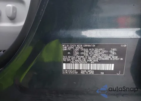 2010 Toyota Rav4 Limited z USA, uszkodzony, nr VIN JTMDF4DV7AD026294